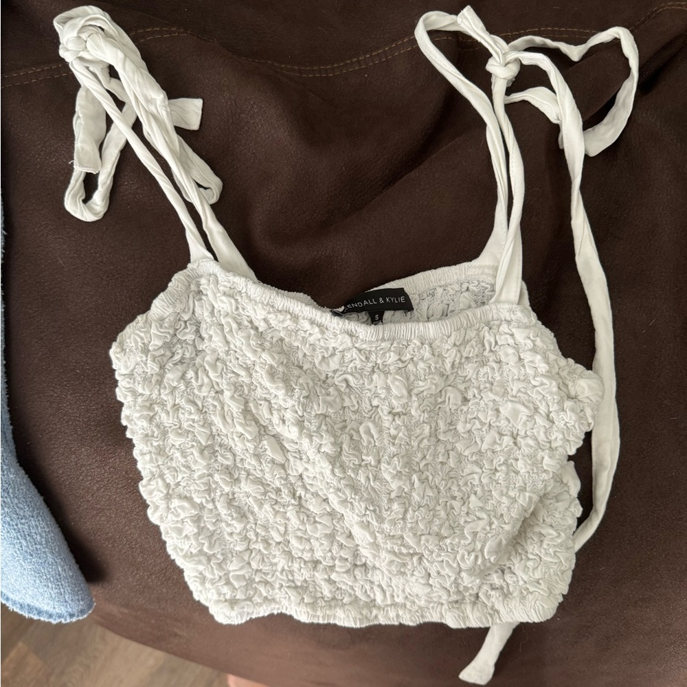 Kendall + Kylie Ruffled Crop